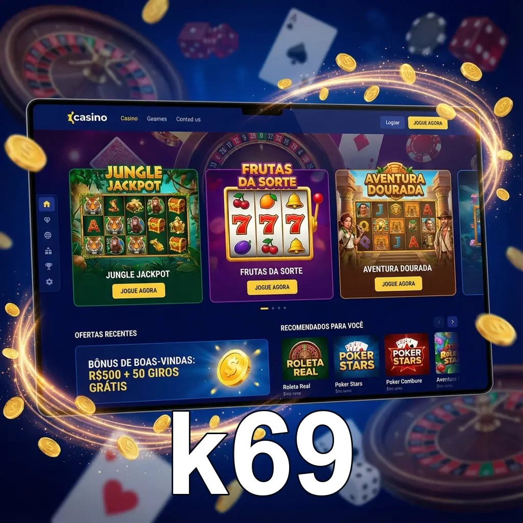 Usuário acessando k69 em dispositivo móvel seguro